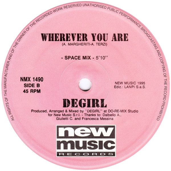 Degirl - Wherever You Are | New Music International (NMX 1490) - 2