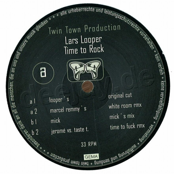 Lars Looper - Time To Rock | Twin Town Production (TWIN750) - main