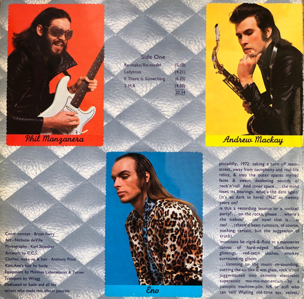 Roxy Music - Roxy Music | Island Records (ILPS 9200) - 2