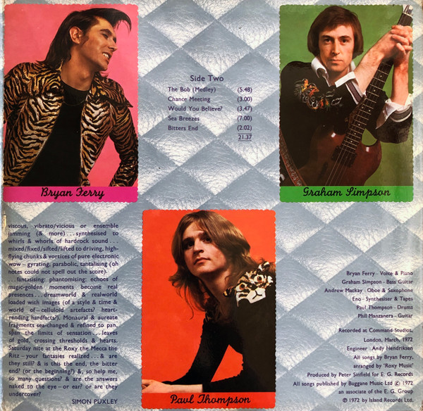 Roxy Music - Roxy Music | Island Records (ILPS 9200) - 3