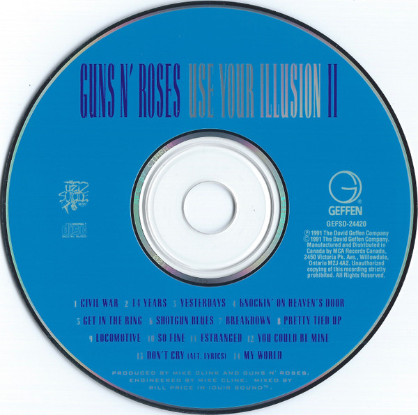 Guns N' Roses - Use Your Illusion II [CD] | Geffen Records (GEFSD-24420) - 3
