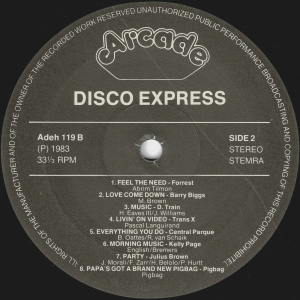Various - Disco Express | Arcade (ADEH 119) - 4