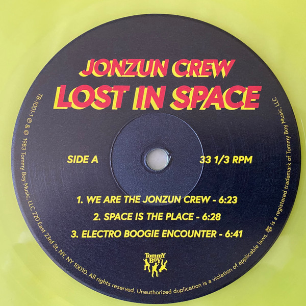 The Jonzun Crew - Lost In Space | Tommy Boy (TBLP 1001) - 3