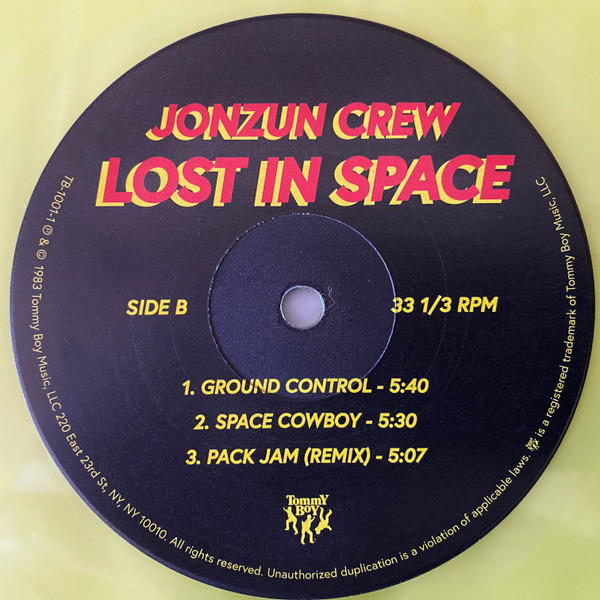 The Jonzun Crew - Lost In Space | Tommy Boy (TBLP 1001) - 4
