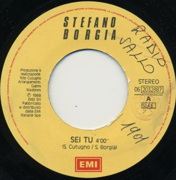 Stefano Borgia - Sei Tu | EMI (06 2032887) - 3