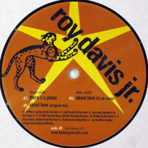 Roy Davis Jr. - There's A Place / About Love | Bombay Records (BOMB-111) - 2 Roy Davis Jr. - There's A Place / About Love | Bombay Records (BOMB-111) - 2