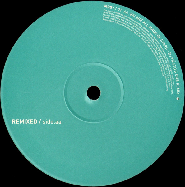 Moby - We Are All Made Of Stars (Remixed) | Mute (PL12 MUTE 268) - 3