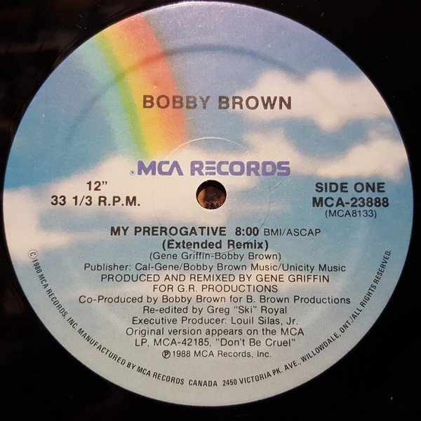 Bobby Brown - My Prerogative (12") [Vinyl] | MCA Records (MCA-23888) - 2