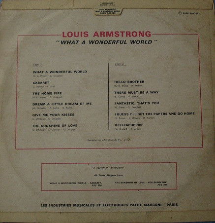 Louis Armstrong - What A Wonderful World | Stateside (SSSX 340.769) - 2 Louis Armstrong - What A Wonderful World | Stateside (SSSX 340.769) - 2