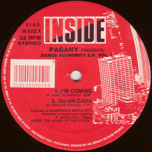 Pagany - Dance Authority E.P Vol. 1 | Inside (IN 6102) - main