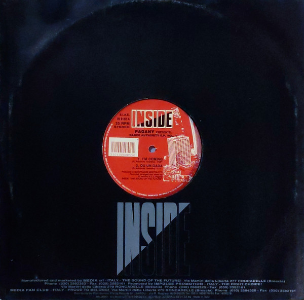 Pagany - Dance Authority E.P Vol. 1 | Inside (IN 6102) - 3