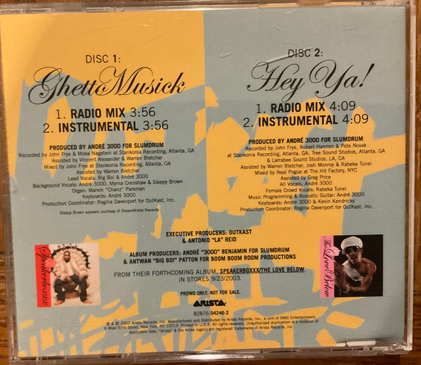 OutKast - Ghettomusick/Hey Ya! | Arista (82876-54246-2) - 2
