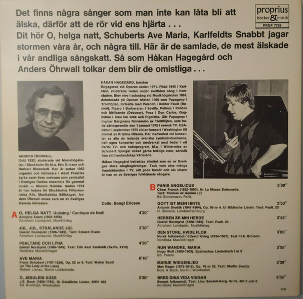 Aftonsång Och Julepsalm