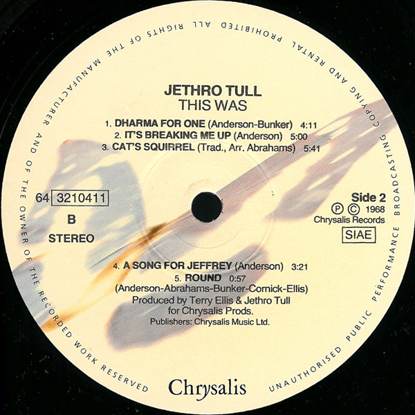 Jethro Tull - This Was | Chrysalis (64 3210411) - 2 Jethro Tull - This Was | Chrysalis (64 3210411) - 2