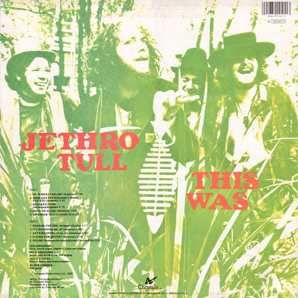 Jethro Tull - This Was | Chrysalis (64 3210411) - 4 Jethro Tull - This Was | Chrysalis (64 3210411) - 4