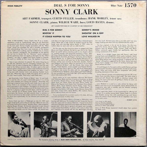 Sonny Clark - Dial "S" For Sonny | Blue Note (GXK 8012(M)) - 3 Sonny Clark - Dial "S" For Sonny | Blue Note (GXK 8012(M)) - 3