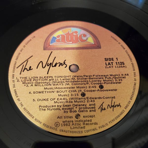 The Nylons - The Nylons | Attic (LAT 1125) - 3