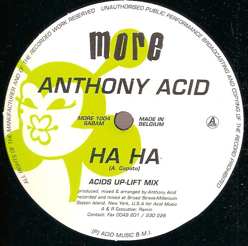 Anthony Acid - Ha Ha | More (MORE 1004) - main