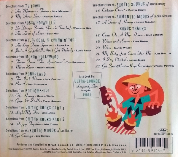 Various - Welcome Back To The Ultra-Lounge CD | Capitol Records (CDP 7243 4 99144 2 1) - 2 Various - Welcome Back To The Ultra-Lounge CD | Capitol Records (CDP 7243 4 99144 2 1) - 2