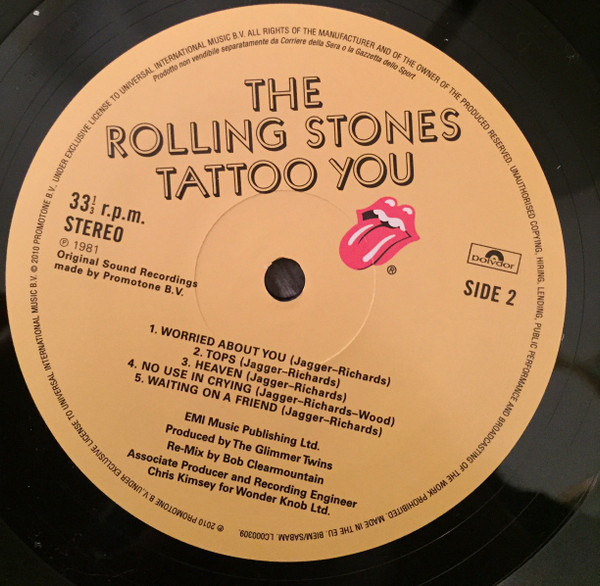 The Rolling Stones - Tattoo You | Rolling Stones Records (none) - 3 The Rolling Stones - Tattoo You | Rolling Stones Records (none) - 3