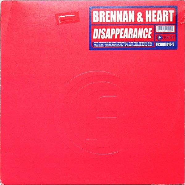 Brennan & Heart - Disappearance | Fusion Records (FUSION 010-5)