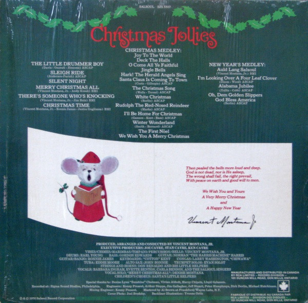 The Salsoul Orchestra - Christmas Jollies [Vinyl] | Salsoul Records (SZS 5507) - 2