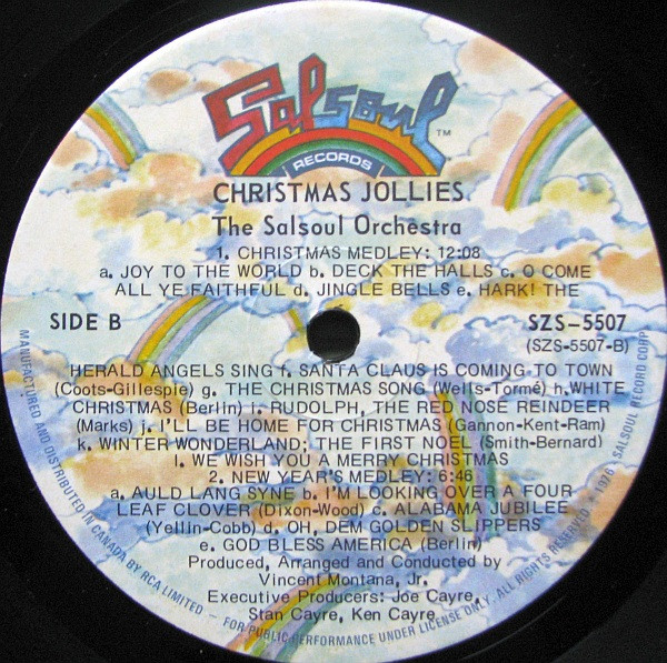 The Salsoul Orchestra - Christmas Jollies [Vinyl] | Salsoul Records (SZS 5507) - 4