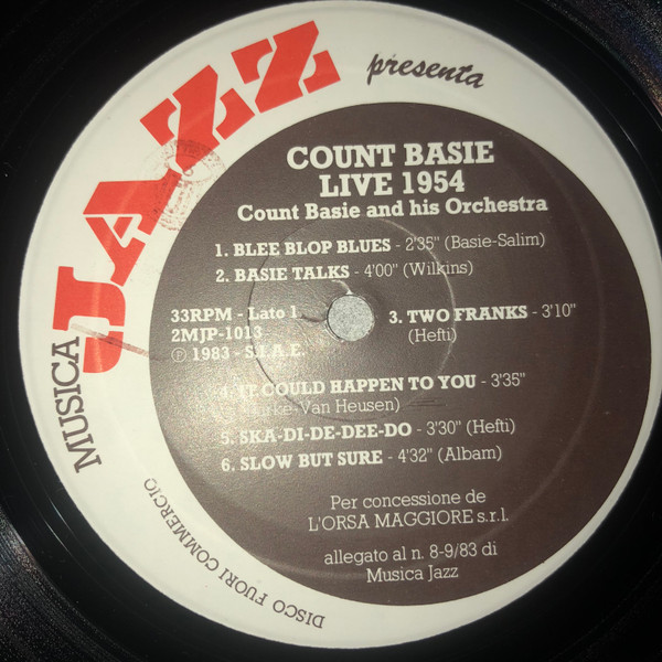 Count Basie - "Live" 1954 | Musica Jazz (2MJP 1013) - 3 Count Basie - "Live" 1954 | Musica Jazz (2MJP 1013) - 3