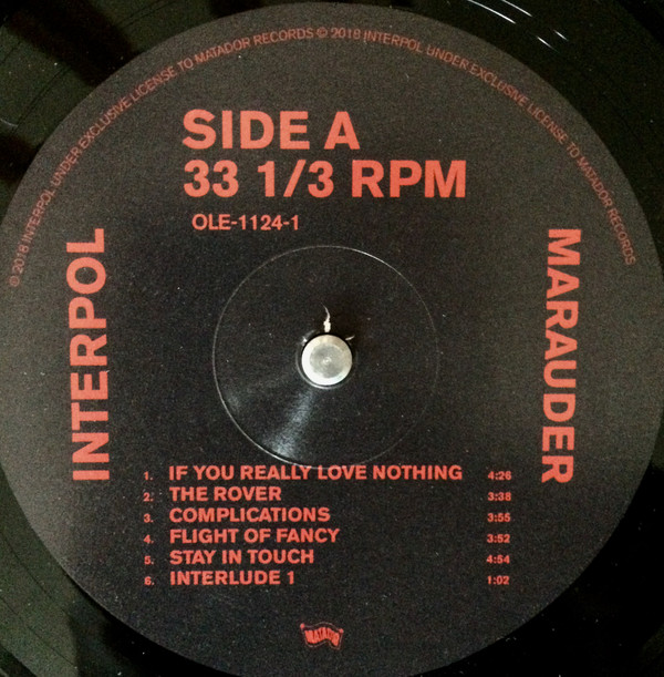 Interpol - Marauder | Matador (OLE-1124-1) - 2