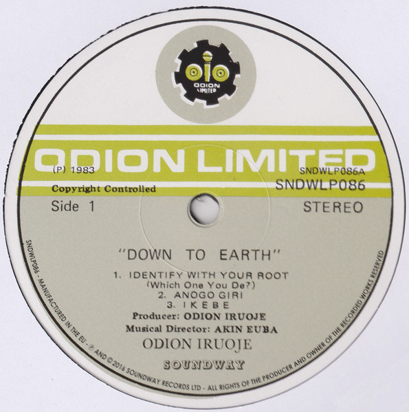 Odion Iruoje - Down To Earth | Soundway (SNDWLP086) - 3 Odion Iruoje - Down To Earth | Soundway (SNDWLP086) - 3