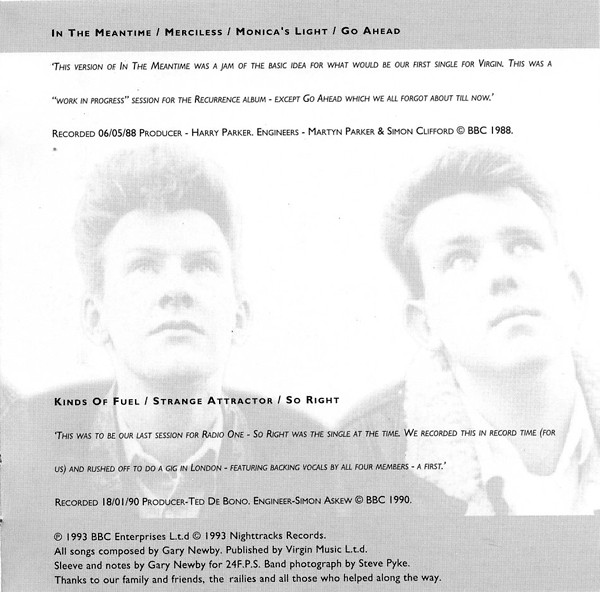 The Railway Children - The Radio One Evening Show Sessions | Nighttracks (CDNT002) - 4