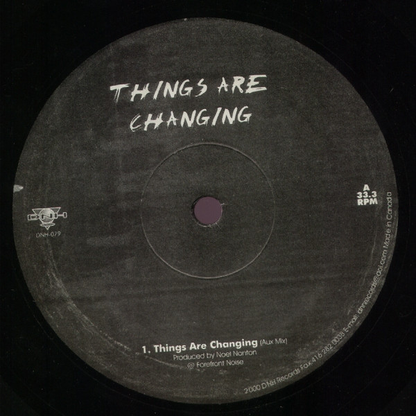 Noel Nanton - Things Are Changing | DNH Records (DNH-079) - main