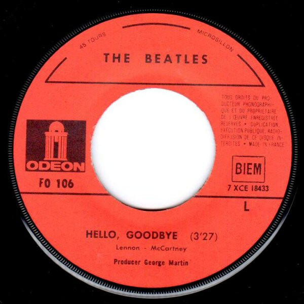 The Beatles - Hello, Goodbye | Odeon (FO 106) - 3
