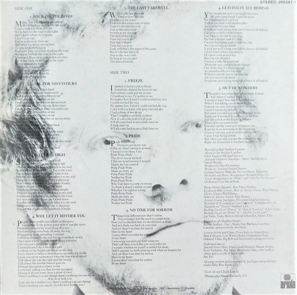 Joe Egan - Out Of Nowhere - Vinilo | Ariola (200587-I) - 2 Joe Egan - Out Of Nowhere - Vinilo | Ariola (200587-I) - 2