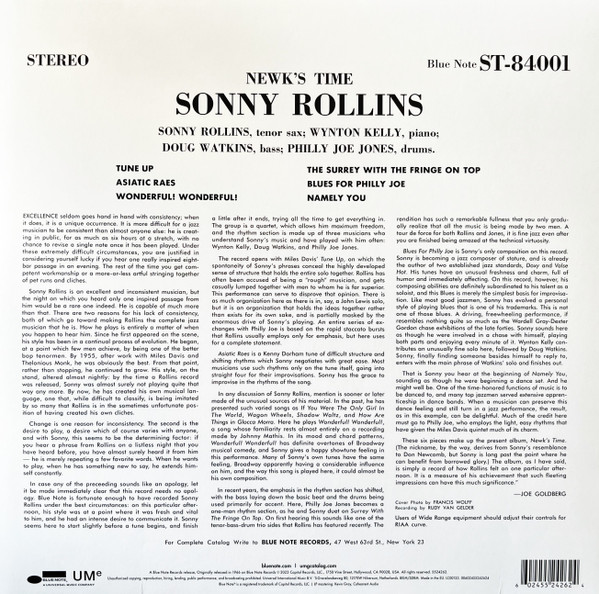 Sonny Rollins - Newk's Time | Blue Note (5524262) - 2
