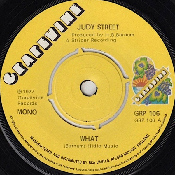 Judy Street - What | Grapevine (GRP 106) - main