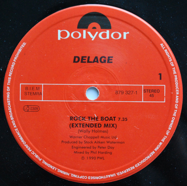 Delage - Rock The Boat | Polydor (879 327-1) - 3
