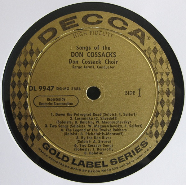 Don Kosaken Chor Serge Jaroff - Songs Of The Don Cossacks | Decca (DL 9947) - 3