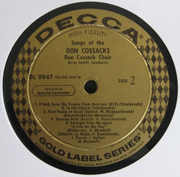 Don Kosaken Chor Serge Jaroff - Songs Of The Don Cossacks | Decca (DL 9947) - 4