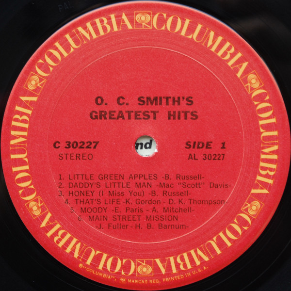 OC Smith - O. C. Smith's Greatest Hits | Columbia (C 30227) - 3 OC Smith - O. C. Smith's Greatest Hits | Columbia (C 30227) - 3