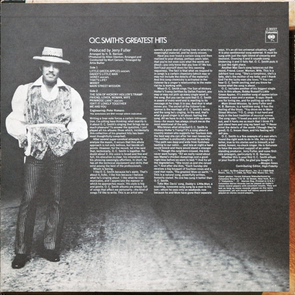 OC Smith - O. C. Smith's Greatest Hits | Columbia (C 30227) - 2 OC Smith - O. C. Smith's Greatest Hits | Columbia (C 30227) - 2
