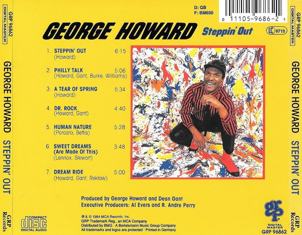 George Howard - Steppin' Out | GRP (GRP 96862) - 2