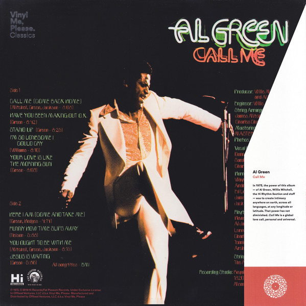 Al Green - Call Me | Hi Records (FPH1146-3) - 3 Al Green - Call Me | Hi Records (FPH1146-3) - 3