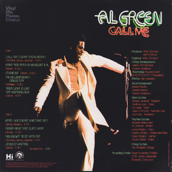 Al Green - Call Me | Hi Records (FPH1146-3) - 4 Al Green - Call Me | Hi Records (FPH1146-3) - 4