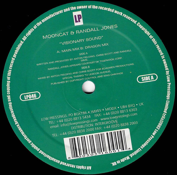 Mooncat & Randall Jones - Visionary Sound | Low Pressings (LP046)
