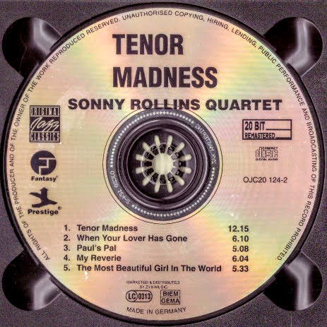 Sonny Rollins Quartet - Tenor Madness | Original Jazz Classics (OJC20 124-2) - 3