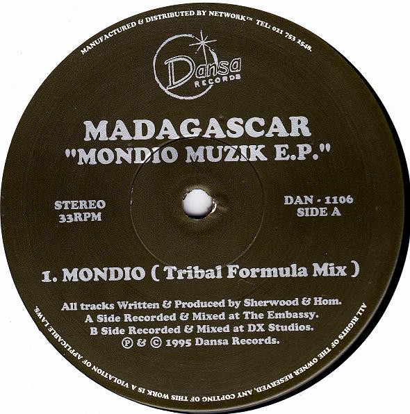 Madagascar - Mondio Muzik E.P. | Dansa Records (DAN - 1106) - main