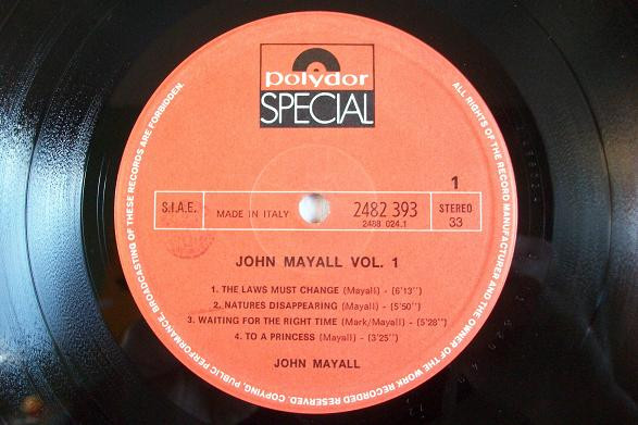 John Mayall - John Mayall Vol. 1 | Polydor (2482 393) - 3 John Mayall - John Mayall Vol. 1 | Polydor (2482 393) - 3