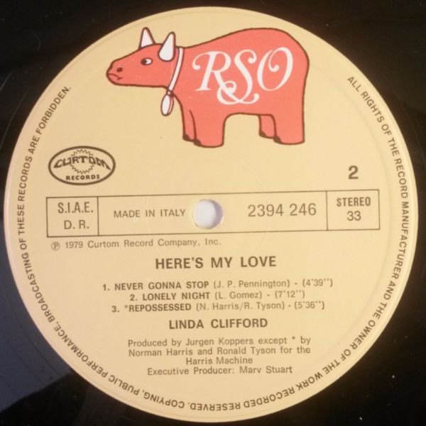 Linda Clifford - Here's My Love | RSO (2394 246) - 4 Linda Clifford - Here's My Love | RSO (2394 246) - 4