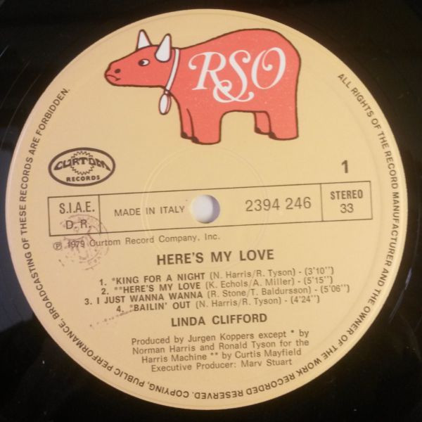 Linda Clifford - Here's My Love | RSO (2394 246) - 3 Linda Clifford - Here's My Love | RSO (2394 246) - 3